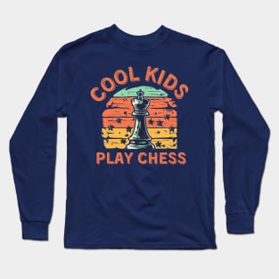 Chess Chessmen Chessboxing Gift for Cool Kids Long Sleeve T-Shirt